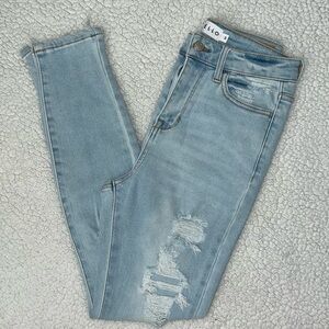 Denim Ripped Skinny Jeans